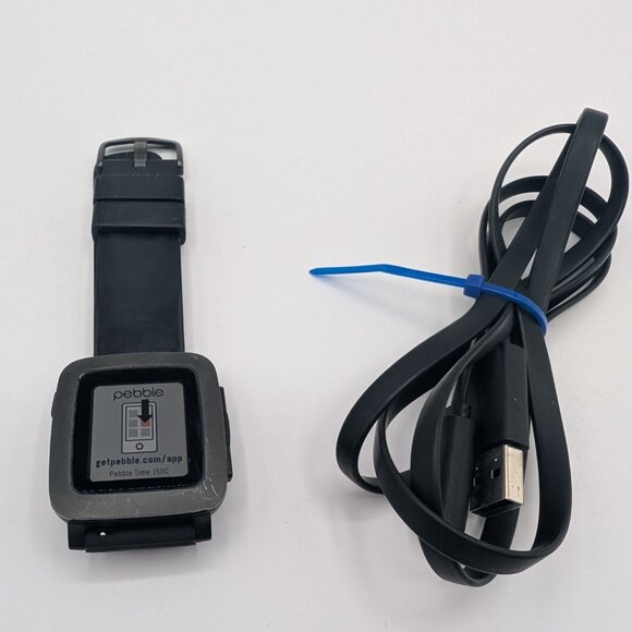 Pebble Smart Watch 501 30M Water Resist Q306215E03FT Black - Picture 5 of 5